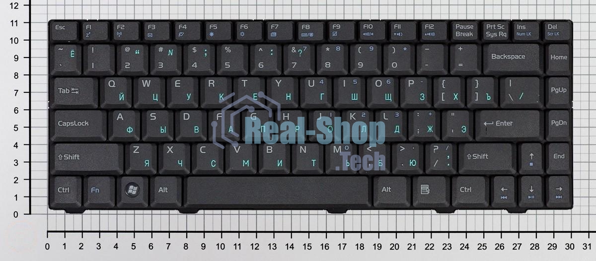 Клавиатура для ноутбука Asus F80 X82 X85 X88 F81 F81S F83SE черная