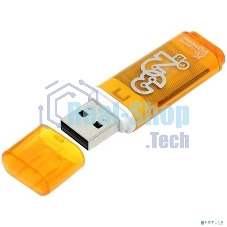 Флешка USB Smartbuy Glossy series orange (SB32 GbGS-Or), 16Gb, USB 2.0, R/W 25/15, оранжевый