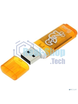 Флешка USB Smartbuy Glossy series orange (SB32 GbGS-Or), 16Gb, USB 2.0, R/W 25/15, оранжевый