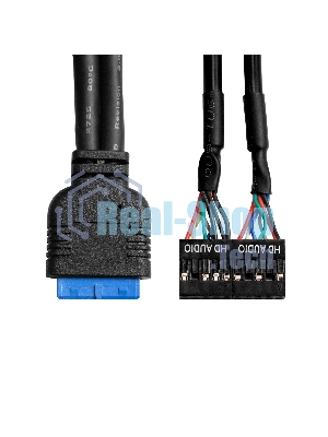 Планка USB на переднюю панель ExeGate U3H-627S, 3,5