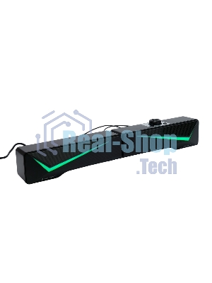 Акустическая система-трансформер 2.0 Gembird SPK-615, 10Вт, пластик, RGB подсветка, черный