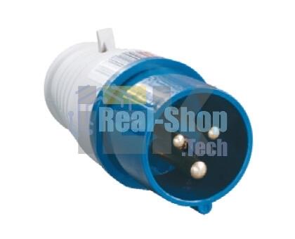 Вилка IEK PSR01-016-3 013 2Р+РЕ 16А 220В IP44 IEK