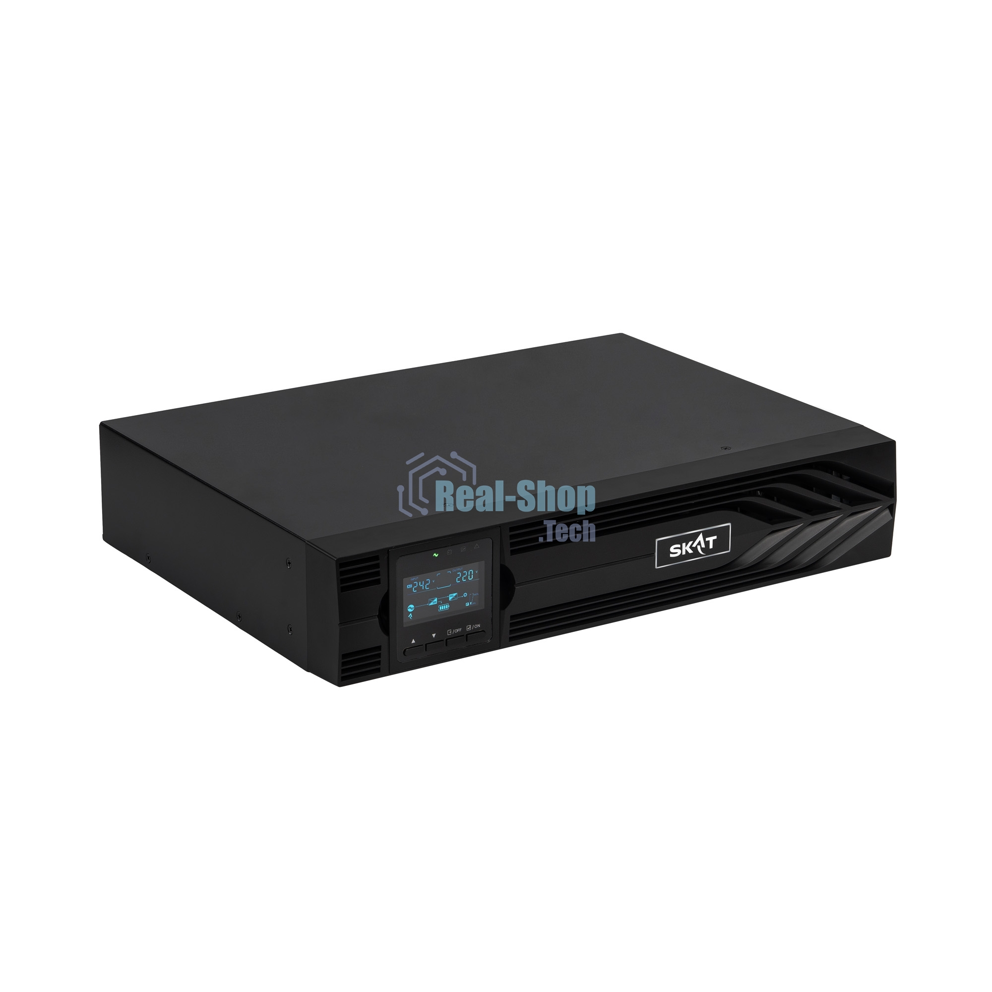 Источник бесперебойного питания Бастион SKAT-UPS 1000-RACK-ON-2X9-E P3 1000Вт 1000ВА черный