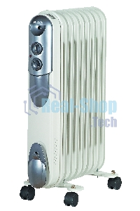 Масляный радиатор Ресанта ОМПТ- 9Н 67/3/4 2,0кВт, 450 140 650, 9 секций, 9,7 кг