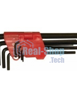 Набор ключей Matrix имбусовых hex 1.5–10мм crv 9 шт, удлиненные