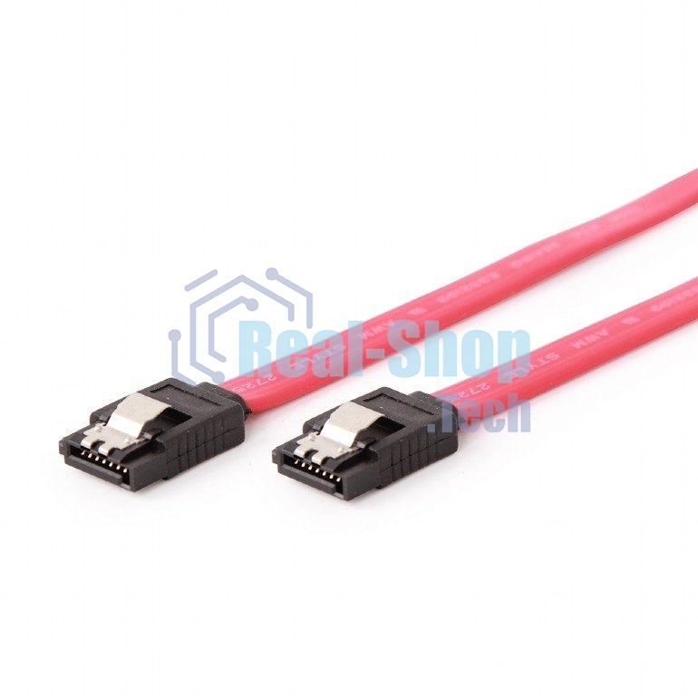 Кабель интерфейсный SATAIII Cablexpert CC-SATAM-DATA-XL, 100 см, 7pin/7pin, защелка, пакет