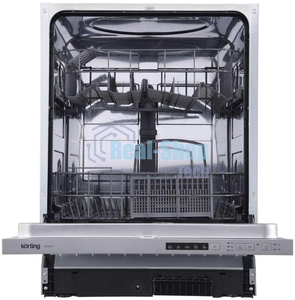 Встраиваемая посудомоечная машина Korting KDI 60110, нержавеющая сталь, 59.8 см, 13 компл., 55 дБ, класс A+