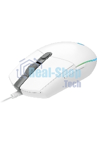 Мышь проводная Logitech G102 LIGHTSYNC белый, 8000 dpi, USB, кнопки - 6