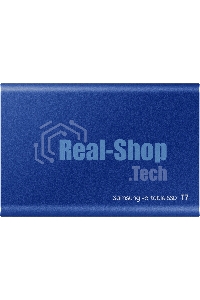 Внешний SSD Samsung T7, 2TB, USB 3.2 Gen 2 Type-C, R/W 1050/1000, синий