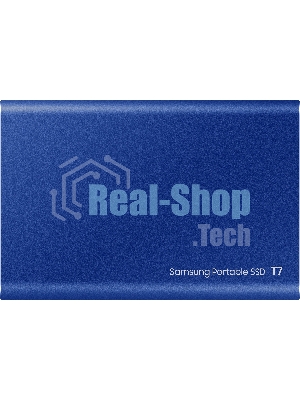 Внешний SSD Samsung T7, 2TB, USB 3.2 Gen 2 Type-C, R/W 1050/1000, синий