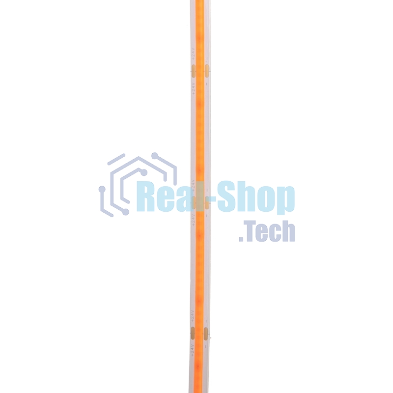 Лента светодиодная Rexant 24В, COB 8Вт/м, 320 LED/м, красный, 8мм, 5м, IP20