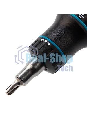 Отвертка реверсивная с револьверным механизмом Gross 11 шт., сталь S2