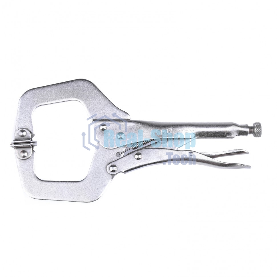 Зажим ручной Сибртех, увеличенный захват, подвижные губки, 270 мм