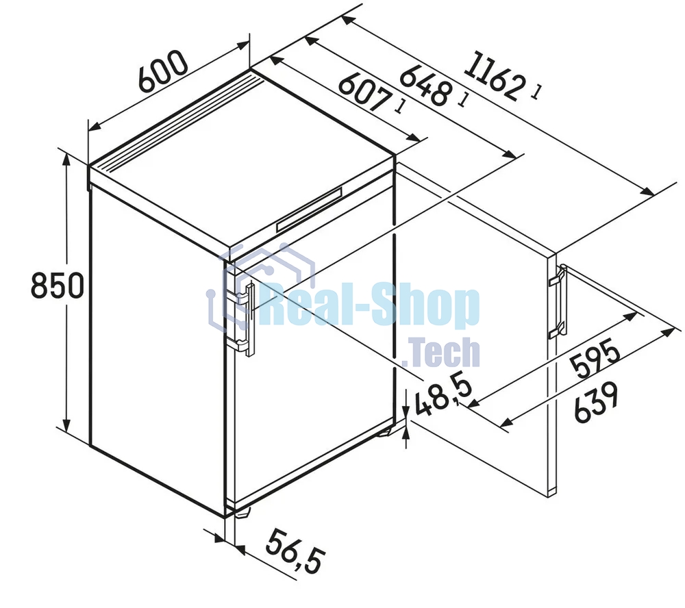 Морозильная камера Liebherr FNsddi 1624-20 001, нержавеющая сталь, 86 л, 4 ящика