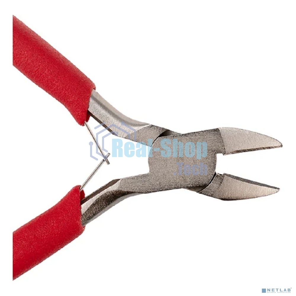 Кусачки для точных работ Rexant 115 мм никелированные, авторазжим, обливные рукоятки