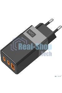 Сетевое зарядное устройство Rexant USB-A и 2 USB-C, 65Вт