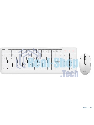 Комплект клавиатура+мышь Acer OCC401 беспроводной, USB, 1600 DPI, белый