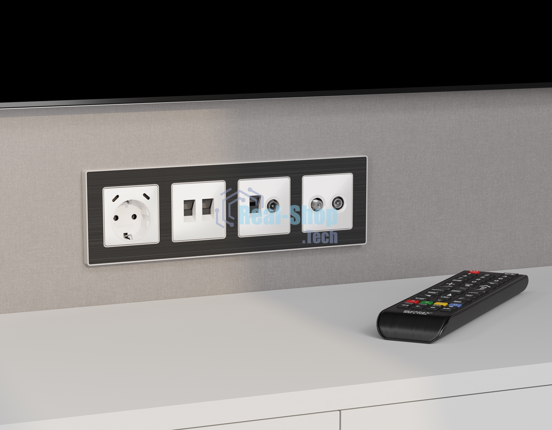 Комплект механизма электрической розетки 2USB С+C 20W с/з на винтовых зажимах 16A-250V ALFA Белый матовый QUANT (AP1305, VM165) MA130510