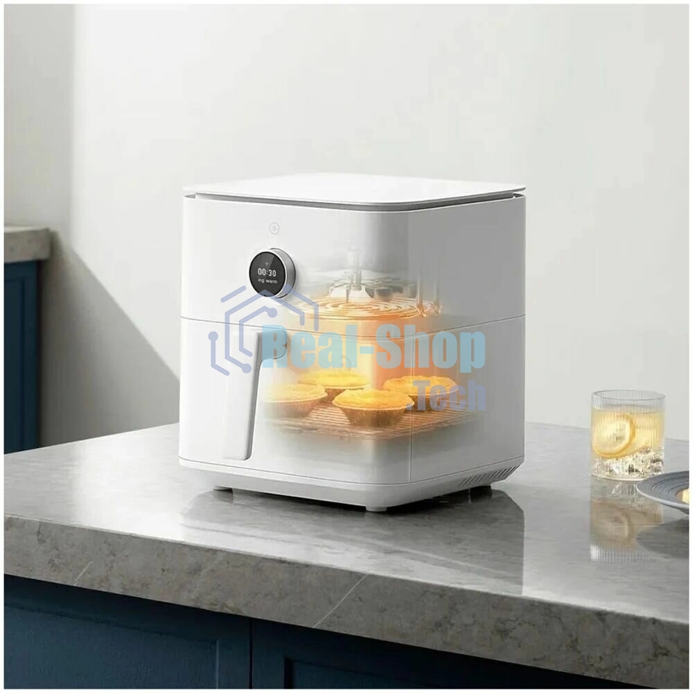 Аэрогриль Xiaomi Mi Smart Air Fryer 6.5L EU белый, 1800 Вт, 6.5 л, сенсор, 12 программ