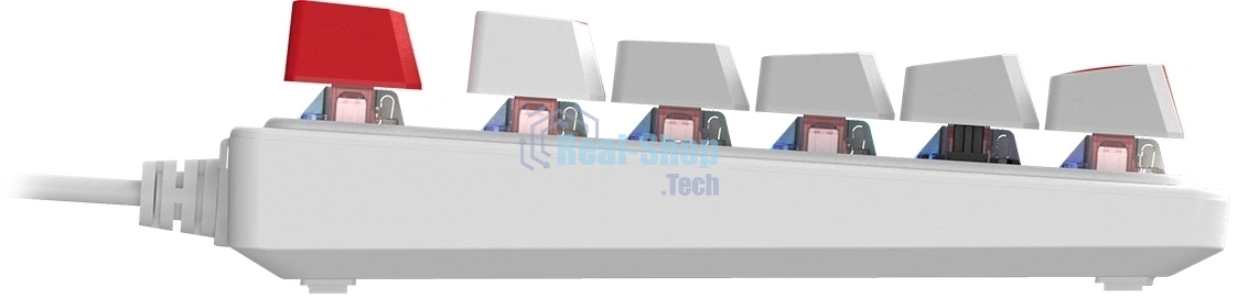 Клавиатура A4Tech S310N механическая белый/красный USB Multimedia for gamer