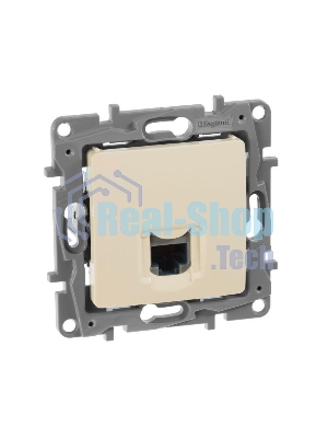 Розетка компьютерная RJ45 кат. 5 UTP, сл. кость ETIKA