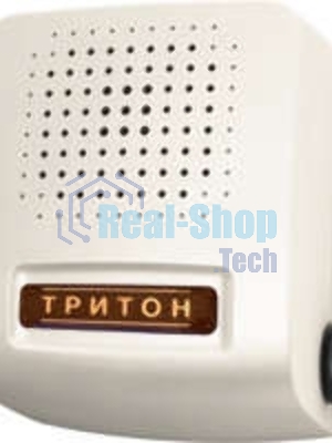 Звонок дверной проводной Соло трель регул. громкости 220В 80-90дБА бел. Тритон СЛ-03Р