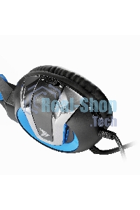 Гарнитура проводная игровая CROWN CMGH-3101 Black&blue