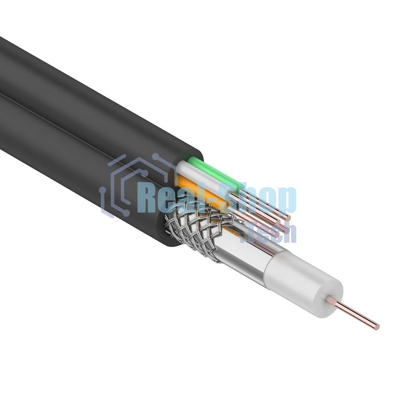 Кабель Rexant ККСВ-П+4х0,5 мм (бухта 100 м) черный