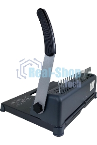 Переплетчик ГЕЛЕОС БП-12 на пластиковую пружину, А4, ручная перфорация 12 листов, переплет макс до 500 л., глубина перфорации 3,5-5,5 мм