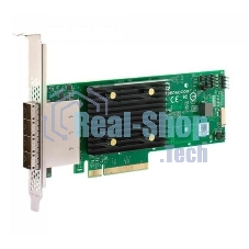 Адаптер SAS 9500-16e SGL (05-50075-00) PCIe Gen4 x8 LP, Tri-Mode SAS/SATA/NVMe 12G HBA, 16port(4*ext SFF8644), 3816 IOC