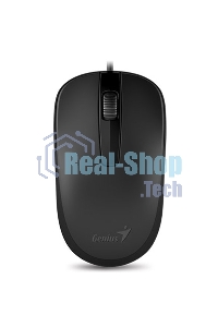 Мышь проводная Genius DX-120 черный, 1000 dpi, USB, кнопки - 3