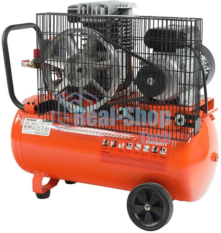 Компрессор Patriot поршневой ременной PTR 50-360I, 360 л/мин, 10 бар, 2200 Вт, 50 л, быстросъемный 1/4