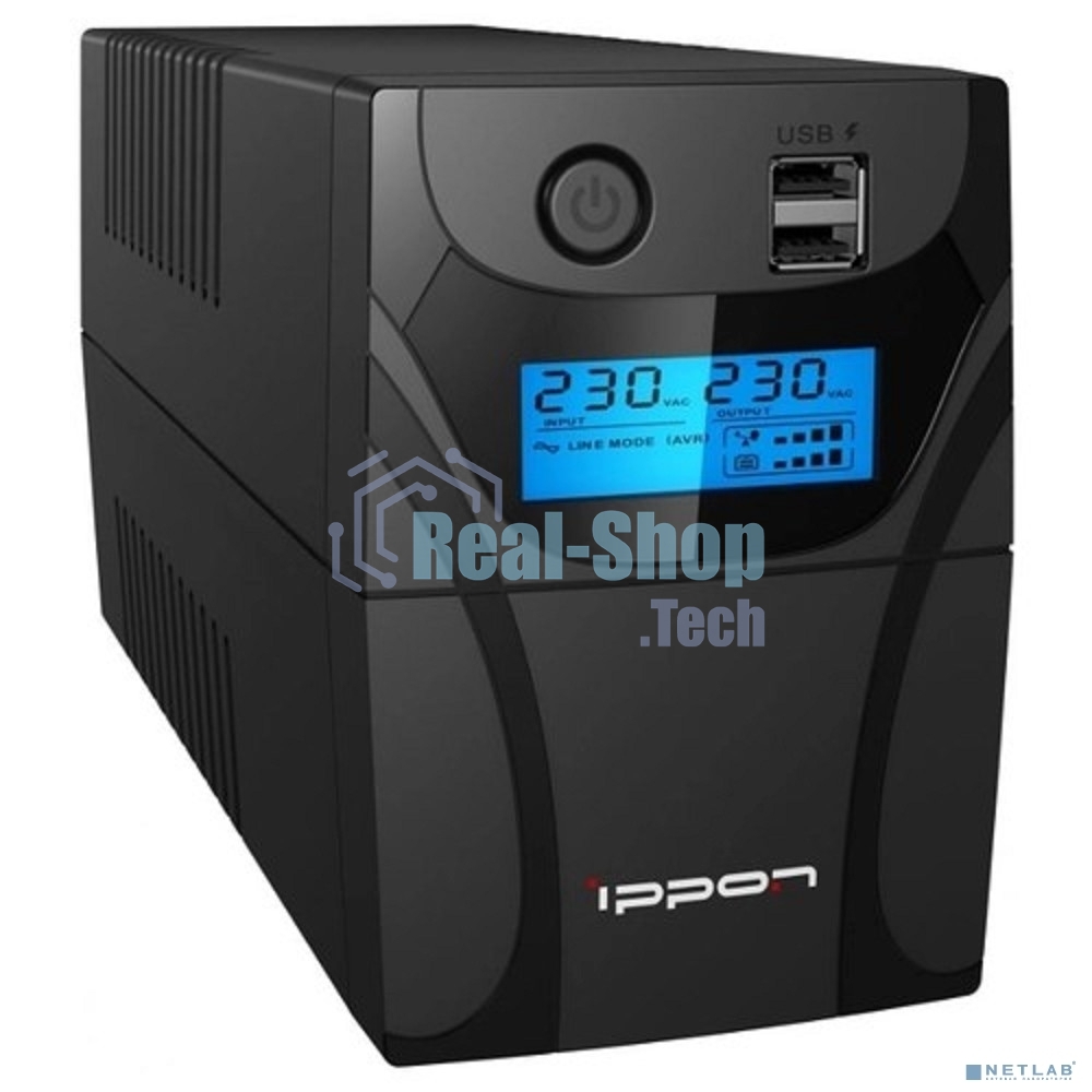 Источник бесперебойного питания Ippon Back Power Pro II 500 300Вт 500ВА черный