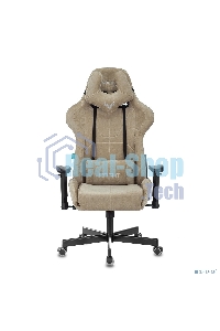 Кресло игровое Бюрократ VIKING KNIGHT LT21 FABRIC песочный крестовина металл/пластик