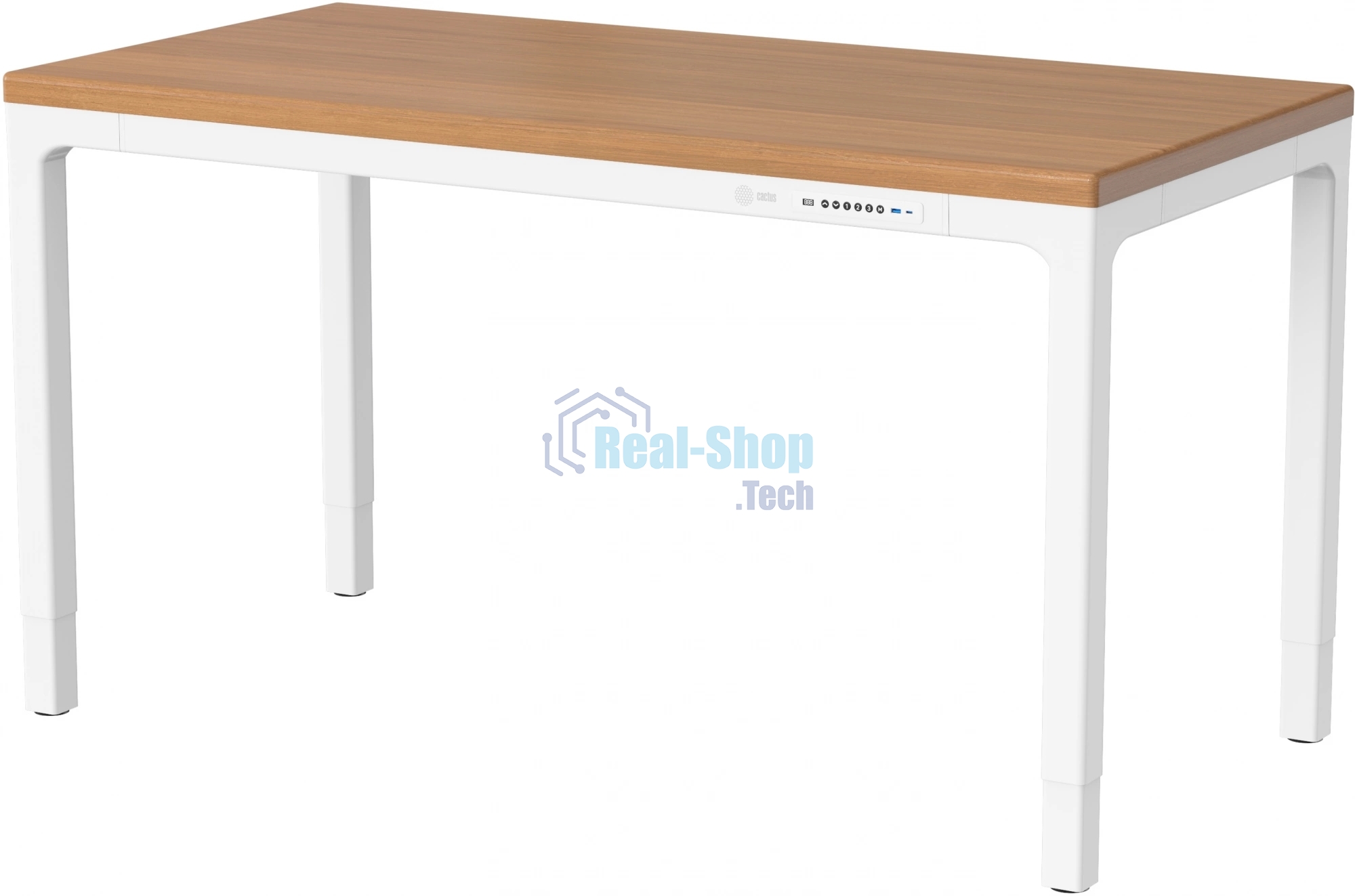 Стол компьютерный Cactus CS-ET-WWD столешница МДФ, белый дуб молочный каркас белый