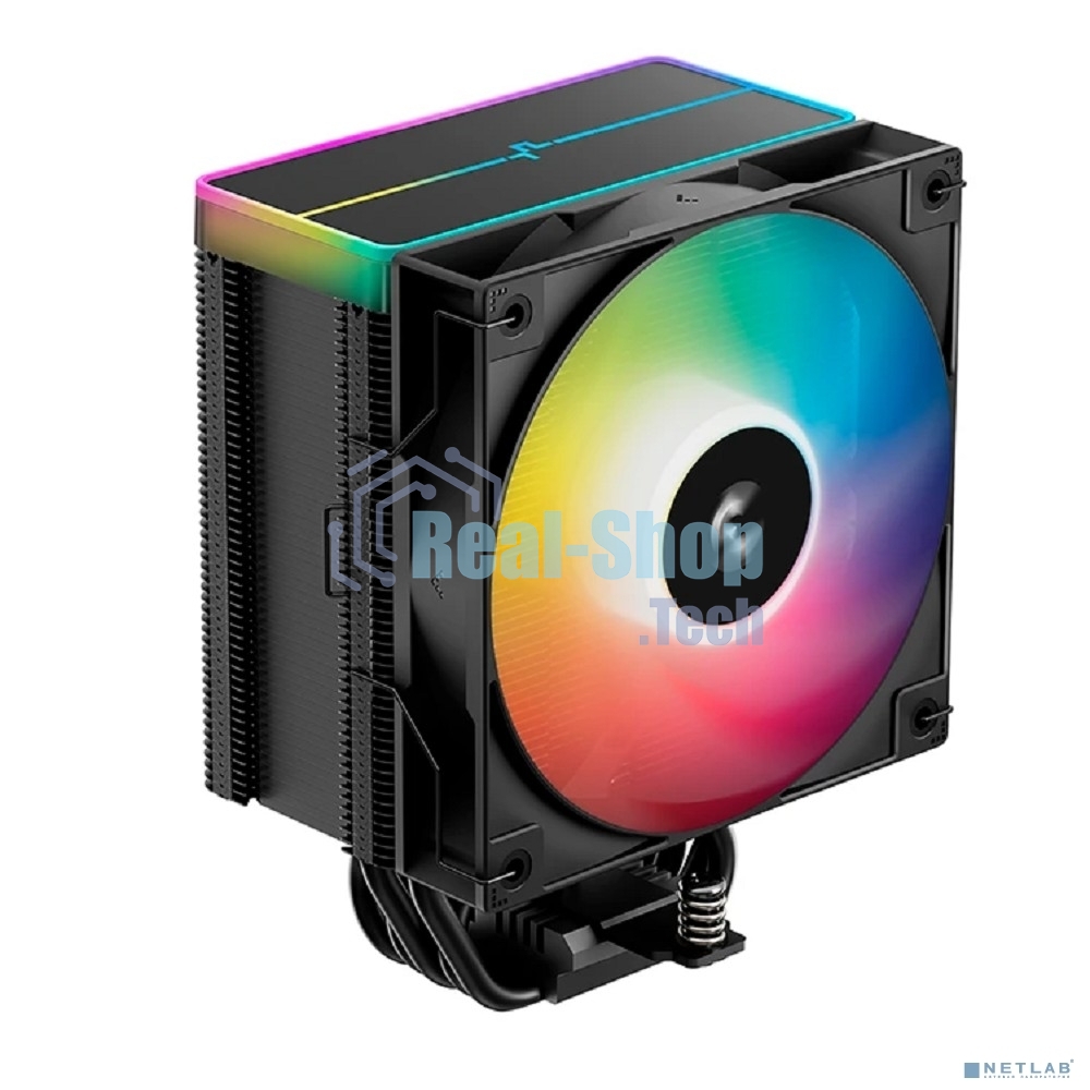 Кулер для процессора DEEPCOOL AG500 BK ARGb V2 черный 120мм алюминий+медь 1900rpm 29.4db 40pin 240W 160мм