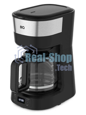 Кофеварка капельная BQ CM1000 черный-стальной, исп. кофе - молотый, 1.2 л, 900 Вт.