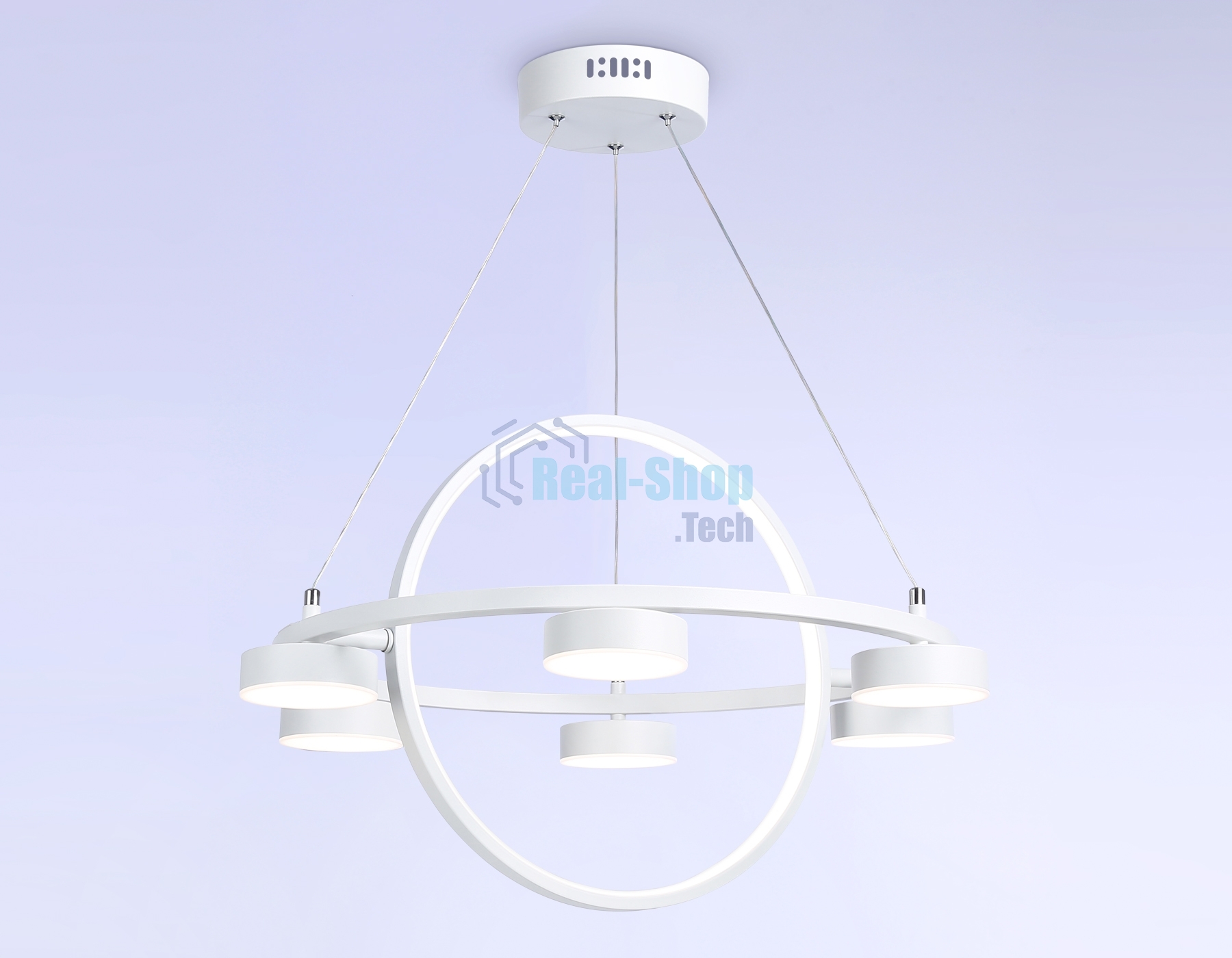 Светильник Ambrella light FL51772/2+6 WH белый 3000K/4200K/6400K 58W D600/380*1200 (ПДУ ИК)
