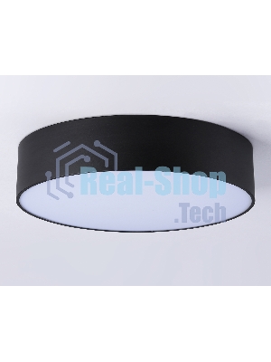 Потолочный светодиодный светильник Ambrella light FV5525 BK черный LED 35W 3000K D300*58 (Без ПДУ)