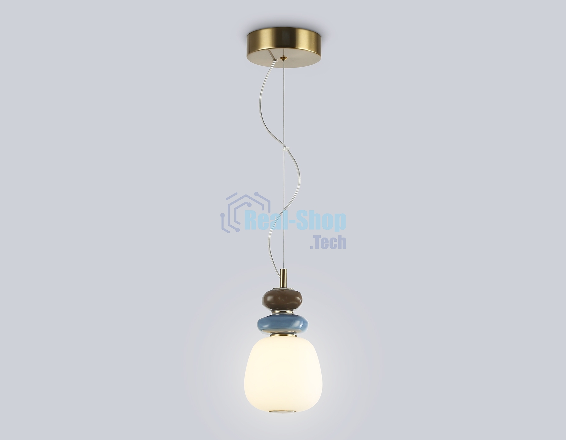 Светильник Ambrella light LH53161 SB/WH бронза/белый 8W 3000K D140*1400