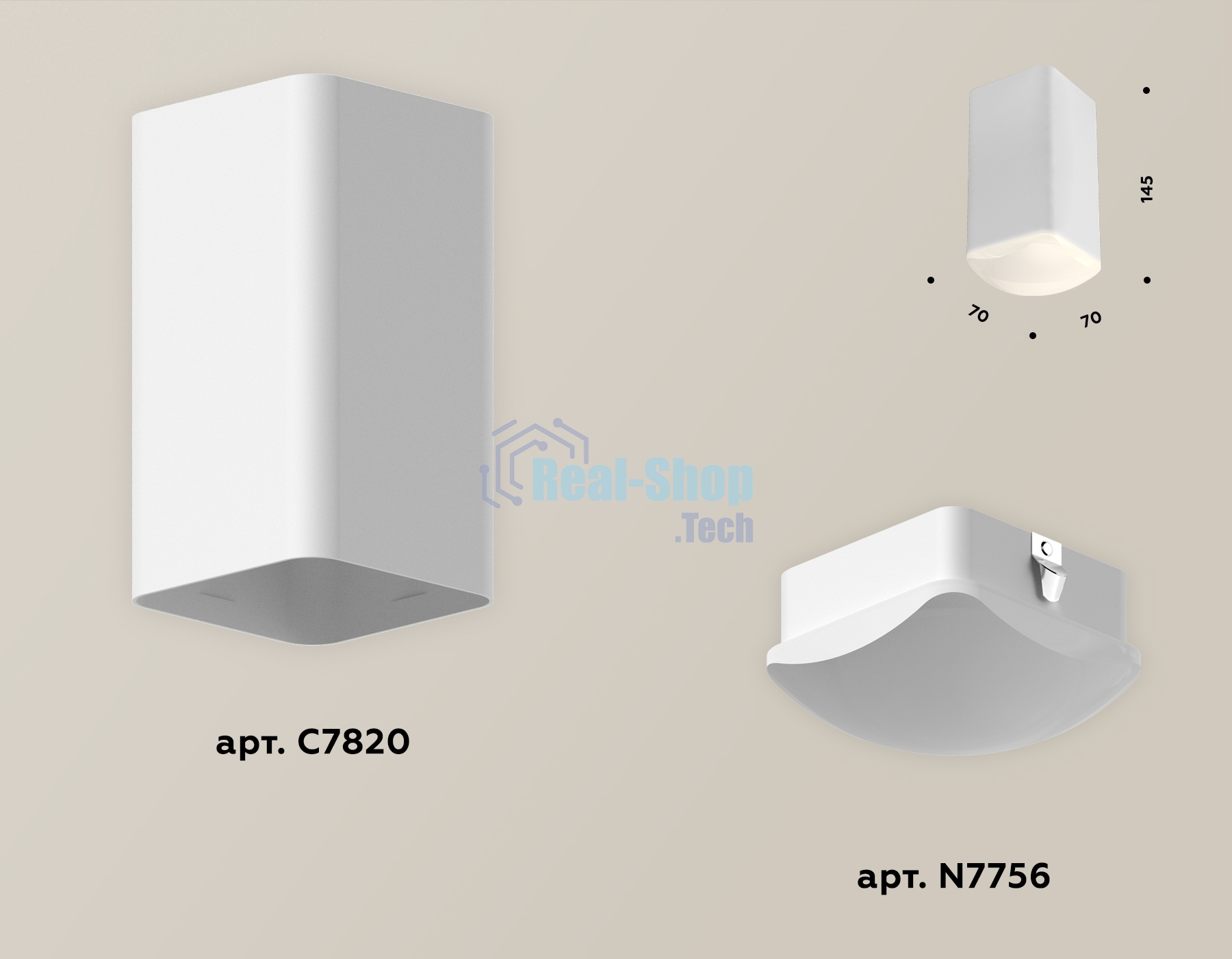 Светильник Ambrella Light XS7820022 SWH/FR белый песок/белый матовый MR16 GU5.3 (C7820, N7756)