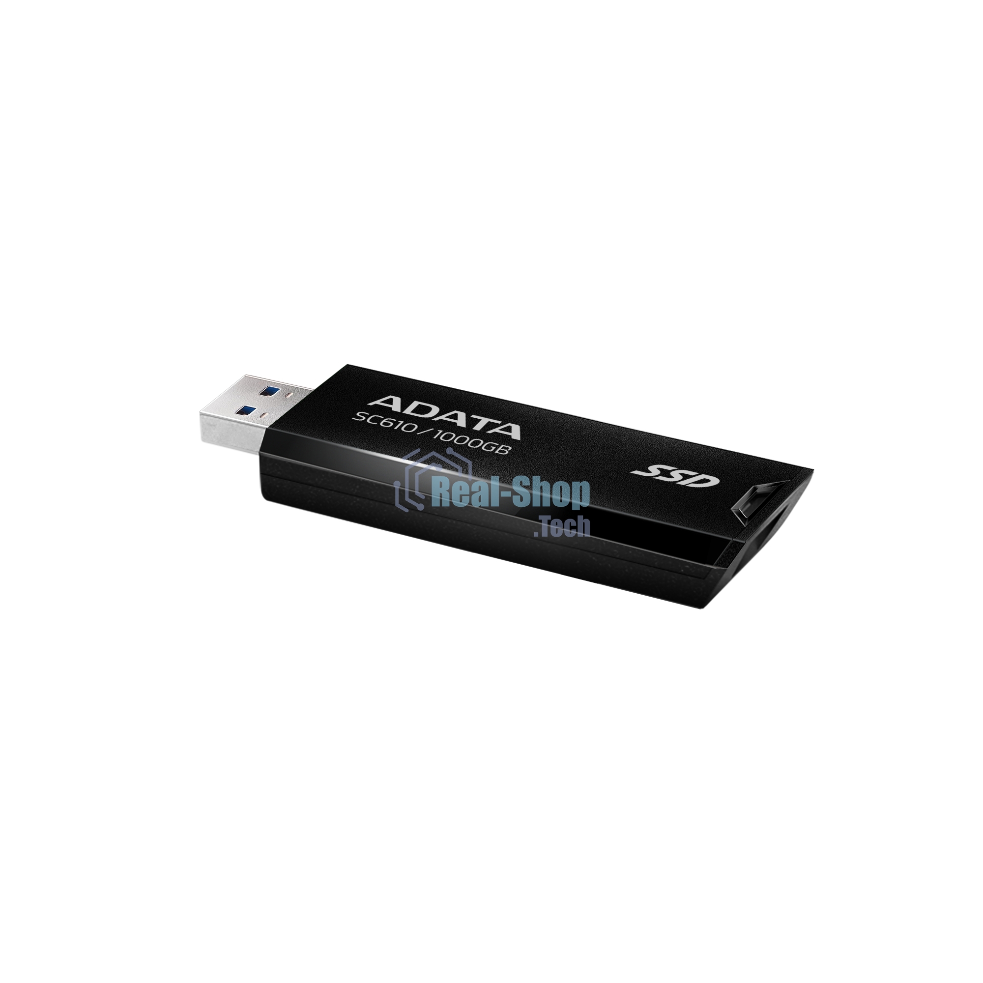Внешний SSD ADATA SC610, 1TB, USB 3.2 Gen 2 Type-A, R/W 550/500, черный