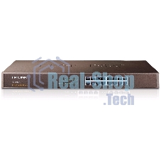 Коммутатор TP-Link SMB TL-SG1016 Коммутатор 16-port Gigabit Switch, 1U 19-inch rack-mountable steel case