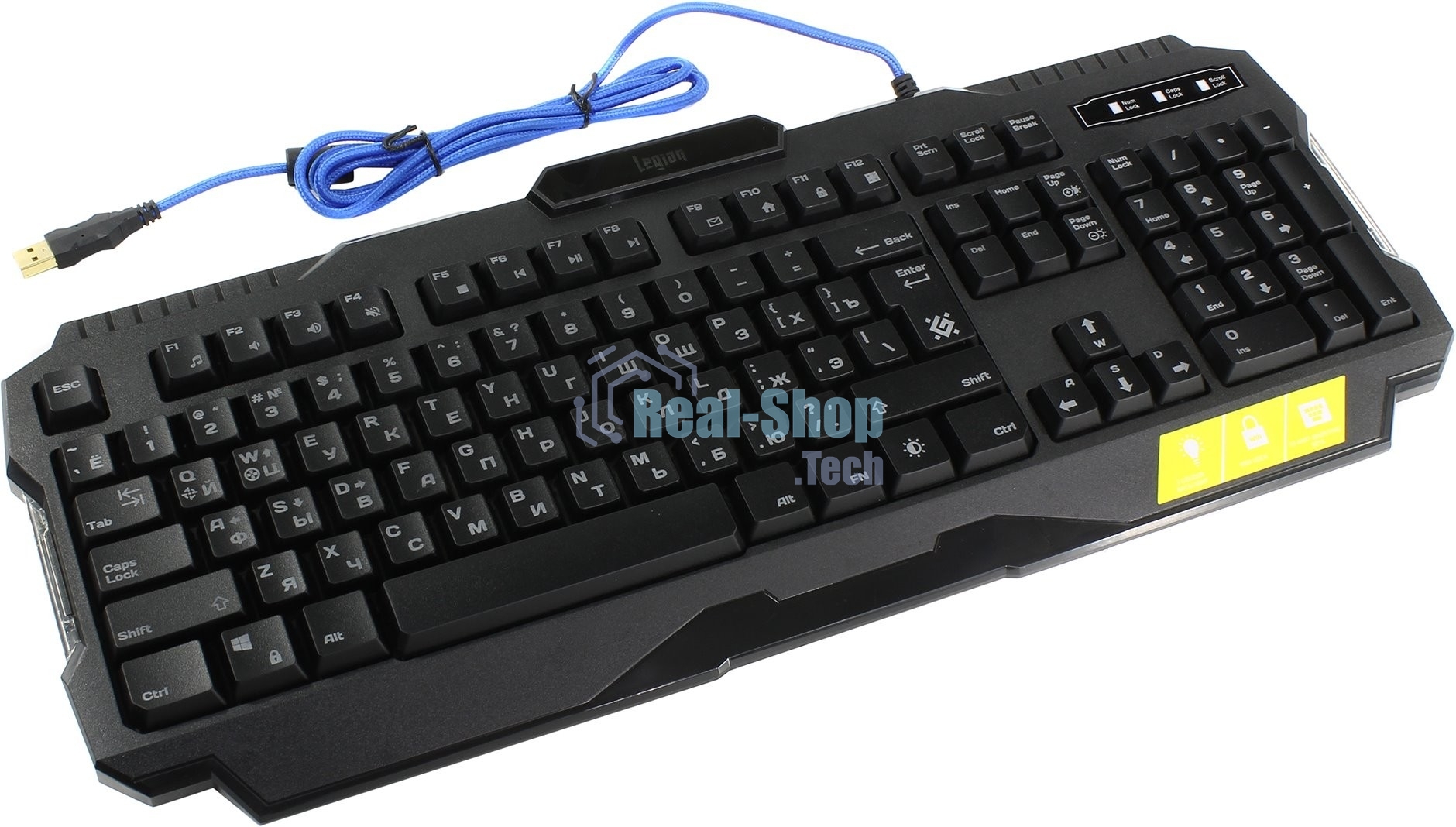 Клавиатура проводная Defender Legion GK-010DL RU, USB, черный