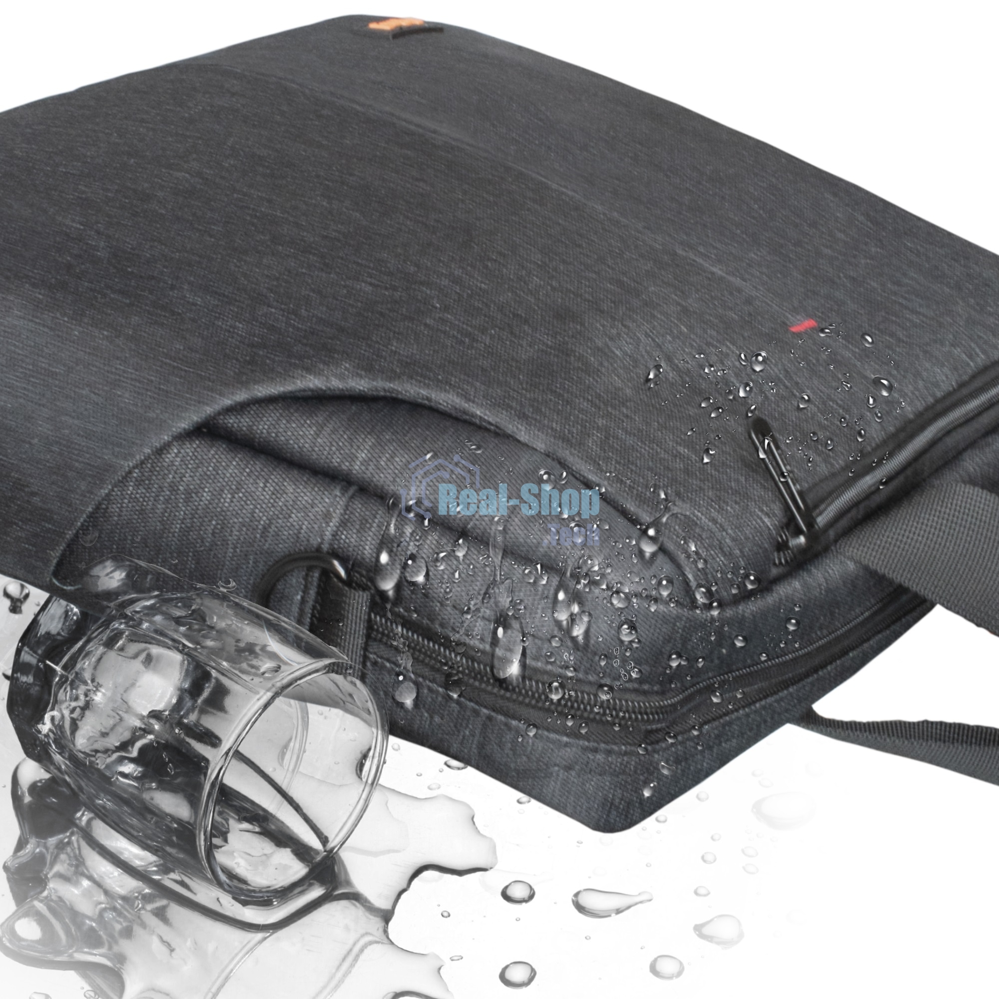 Сумка для ноутбука ExeGate BusinessPro EСС-012 Black, water resistant, черная, водоотталкивающий полиэстер, 15.6