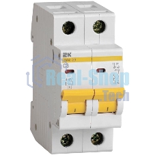 Выключатель автоматический модульный 2п C 3А 4.5кА ВА47-29 ИЭК MVA20-2-003-C