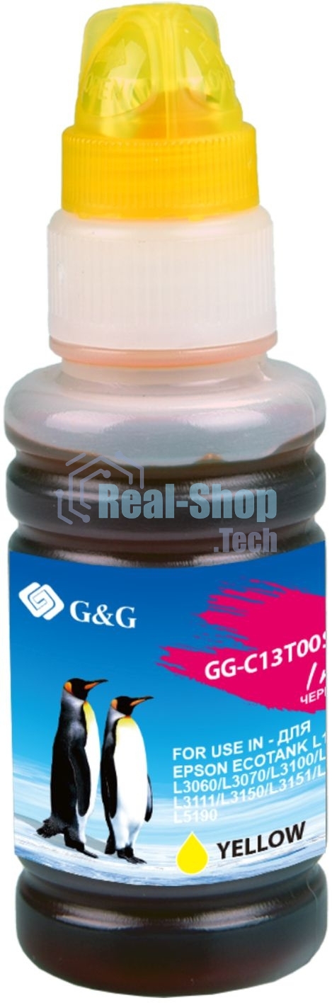 Чернила G&G GG-C13T00S44A желтый70мл для L1110, L3151, L3100, L3101, L3110, L3150