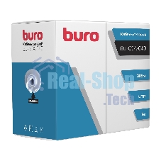 Кабель сетевой Buro UTP 4 пары cat5E solid 0.40мм CCA 305м серый