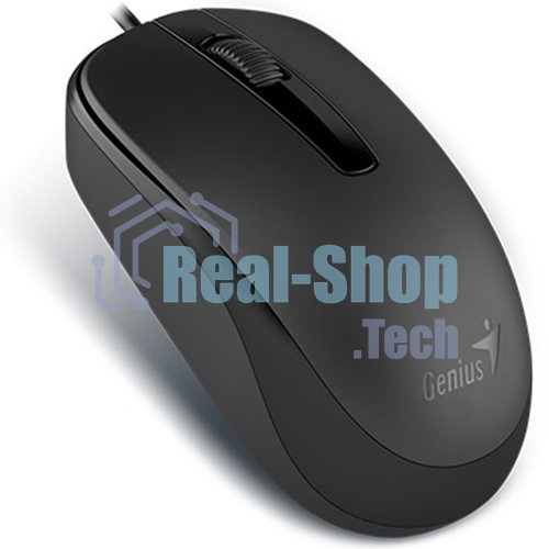 Мышь проводная Genius DX-120 черный, 1000 dpi, USB, кнопки - 3