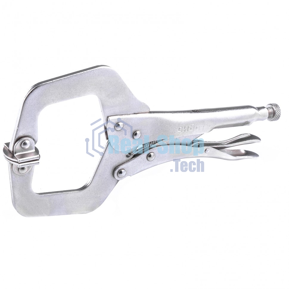 Зажим ручной Сибртех, увеличенный захват, подвижные губки, 270 мм